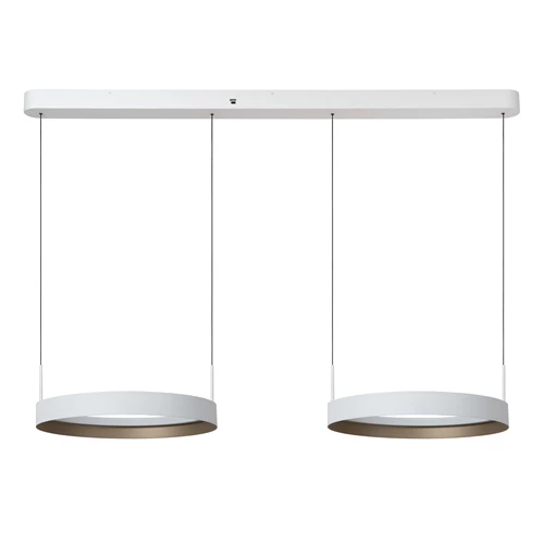 Lucide RADIANT - Pendelleuchten - LED Dim. - CCT - 2x38W 2200K/3000K - Weiß - Vibes - ausgeschaltet